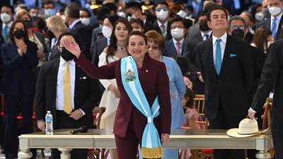 La nueva presidenta de Honduras, Xiomara Castro.