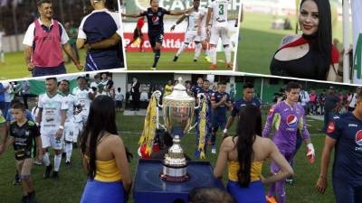 Las mejores imágenes del primer partido de la semifinal entre Platense y Motagua en el estadio Excélsior, con triunfo azul por 0-1.