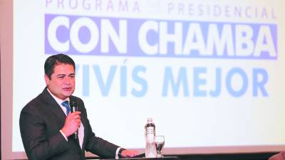 El presidente electo Juan Orlando Hernández recibió el respaldo de la empresa privada para su proyecto lanzado en campaña.