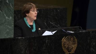La alta comisionada de las Naciones Unidas para los Derechos Humanos, la chilena Michelle Bachelet. Foto: EFE