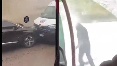 ¡Se fuga reo! Video del momento del asalto a furgón penitenciario