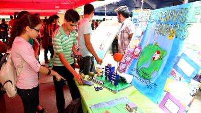 En la plaza Froylán Turcios se desarrolló la exposición de murales ambientales.