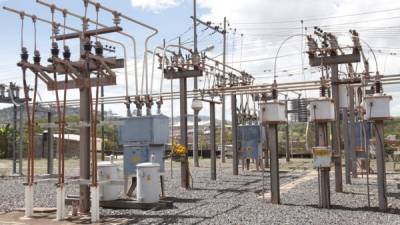 Servicio. Una subestación de energía de la estatal eléctrica en el centro del país.Archivo.