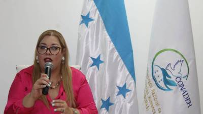 Blanca Izaguirre, titular del Conadeh.