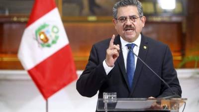 Merino renunció ayer a la presidencia de Perú tras apenas cinco días en el cargo./EFE.