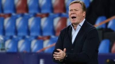 Ronald Koeman, DT del Barcelona. Foto AFP.