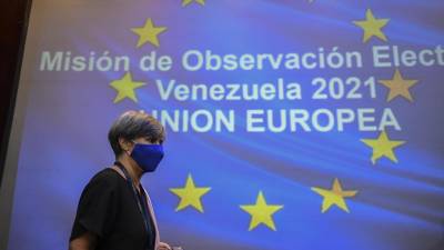Los observadores de la misión de la UE brindaron su reporte tras las comicios regionales en Venezuela.