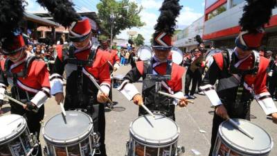 La banda marcial del Instituto Las Vegas de San Pedro Sula fue favorita entre el público y para el jurado calificador la mejor.