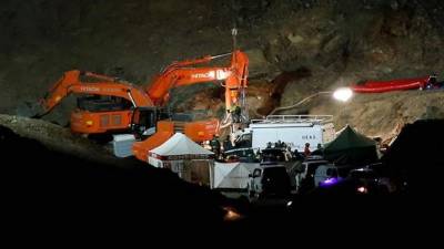 Los equipos de rescate, mineros de la Brigada de Salvamento Minero de Hunosa, Bomberos y Guardia Civil, encuentran sin vida el cuerpo de Julen, el niño de dos años que cayó a un pozo el pasado domingo 13 de enero en la localidad de Totalá, Málaga (España). EFE
