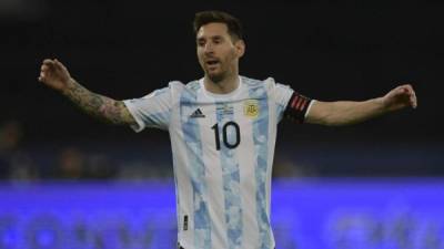 Lionel Messi fue elegido el mejor jugador del partido. Foto AFP.
