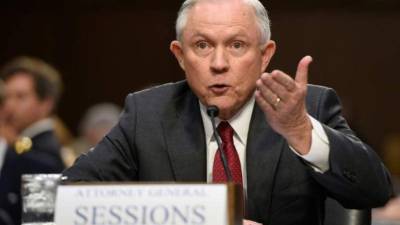El fiscal general de EUA, Jeff Sessions.
