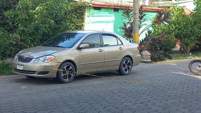 Vehículo en el que se conducía Ángel Hernández.