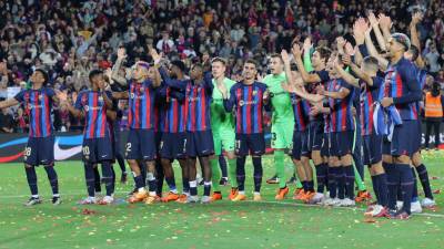 El FC Barcelona se proclamó campeón de la presente temporada en la Liga de España.
