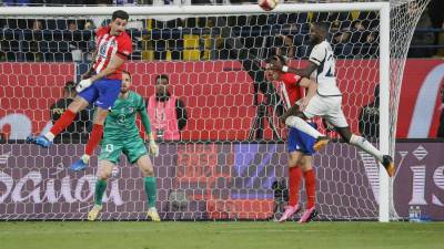 Rüdiger se alzó para colocar el 1-1 del Real Madrid ante el Atlético en las semifinales de la Supercopa de España.