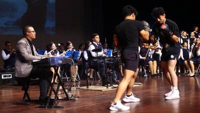 Entre las bandas sonoras que presentaron está la de “Rocky”, una de las películas que ya forma parte de la cultura popular.