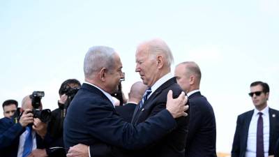 Fotografía de archivo muestra al primer ministro de Israel, Benjamín Netanyahu, y al presidente de Estados Unidos, Joe Biden.
