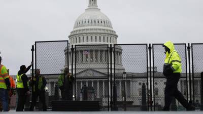 El Capitolio se prepara para el discurso del estado de la Unión de Biden este jueves.