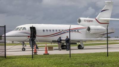 El avión de Maduro fue trasladado al Aeropuerto Ejecutivo de Fort Lauderdale, Florida.