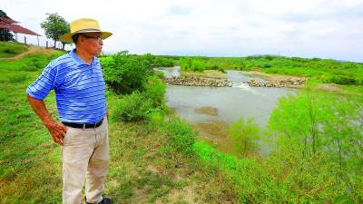 Piden que se haga la recanalización del meandro. FOTOS: MOISÉS VALENZUELA