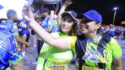 La foto antes de iniciar la maratón.