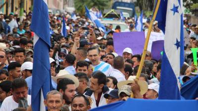 La caminata en Santa Rosa estuvo concurrida.