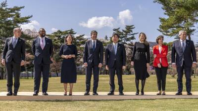 Los ministros de Exteriores del G7 se reunieron en la ciudad japonesa de Karuizawa.