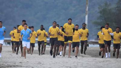 Entrenamientos de pretemporada del Real España previo al inicio del torneo Apertura 2023.