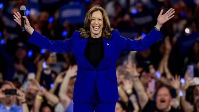 La candidata presidencial demócrata a la vicepresidenta estadounidense, Kamala Harris.