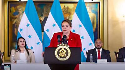 La presidenta de Honduras, Xiomara Castro.