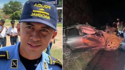 Un brutal accidente apagó la vida del subinspector policial, César Eduardo Villatoro.