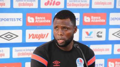 Yustin Arboleda en conferencia de prensa previo a la gran final del Torneo Clausura 2024.
