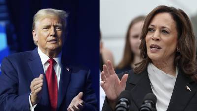 Combo de fotografías donde se observa al candidato republicano a la Casa Blanca, el expresidente Donald Trump (2017-2021), y a la vicepresidenta y candidata demócrata, Kamala Harris. EFE/ARCHIVO