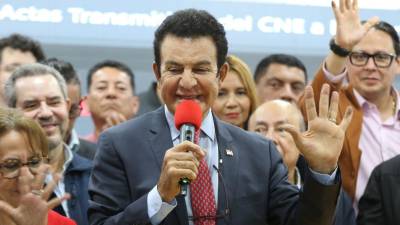 Salvador Nasralla, candidato presidencial del Partido Liberal.