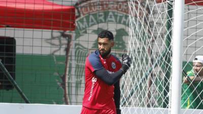 César Samudio, portero de Marathón, es una de las piezas indiscutible en el equipo que comanda Salomón Názar.