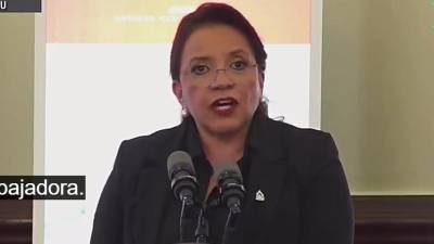 La presidenta de Honduras, Xiomara Castro.