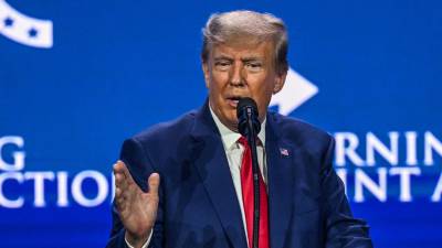 Trump busca la nominación republicana para las elecciones presidenciales de 2024.