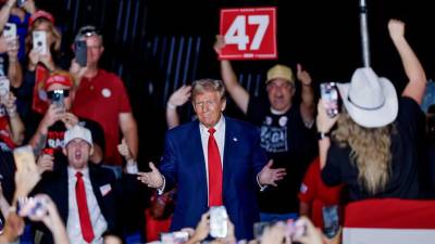 El expresidente y candidato republicano, Donald Trump, en un evento de campaña.