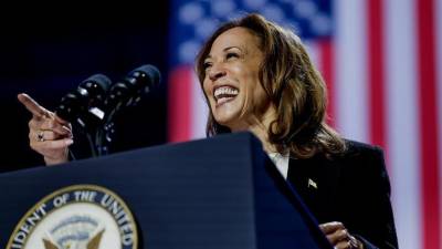 La candidata demócrata a la presidencia de EEUU, Kamala Harris.