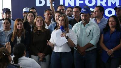 María Antonieta Mejía, candidata a designada presidencial (vicepresidenta) de Honduras por el Partido Nacional y compañera de fórmula del aspirante a la Presidencia Nasry Asfura.