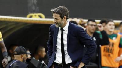 Thomas Christiansen durante la gran final de la Copa Oro 2023.