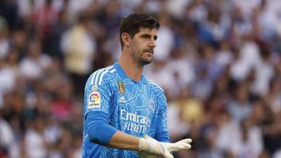Thibaut Courtois se lesionó en el entrenamiento de este jueves.