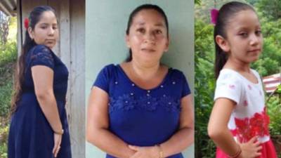 Sandra Hernández (43) y sus hijas Lissy Barrera (12) y Angie Barrera (8) fueron asesinadas en el sector Brisas de Jaguaca, Olanchito, Yoro.