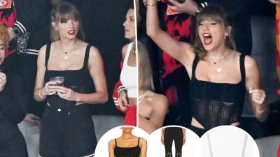 Taylor Swift en el Super Bowl 2024.