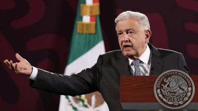 El presidente de México, Andrés Manuel López Obrador, en una conferencia de prensa.