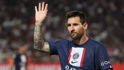 Lionel Messi marcó un gol en la final de la Supercopa de Francia.