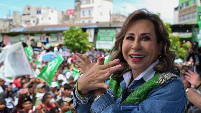 La ex primera dama de Guatemala y candidata presidencial, Sandra Torres.