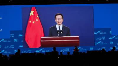 El vicepresidente chino Han Zheng se reunió con el ministro de Asuntos Exteriores de Honduras Eduardo Reina en Pekín, informó la agencia estatal de noticias Xinhua.