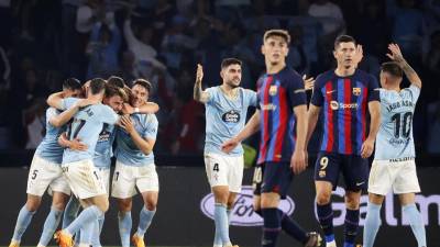 Barcelona cayó en su visita al Celta de Vigo en el cierre de la liga española.