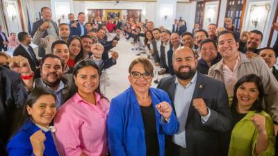 La Bancada del Partido Libertad y Refundación (Libre) se reúne con la presidenta Xiomara Castro | Fotografía de archivo