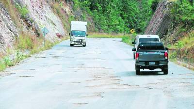 Archivo: imagen de un tramo carretero en Intibucá.